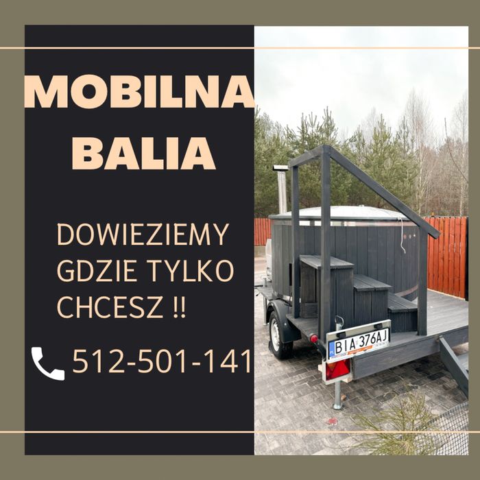 Mobilna balia z jacuzzi - Wynajem | Białystok i okolice |