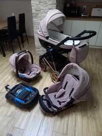 Wozek 3w1 isofix, spcerowka gondola