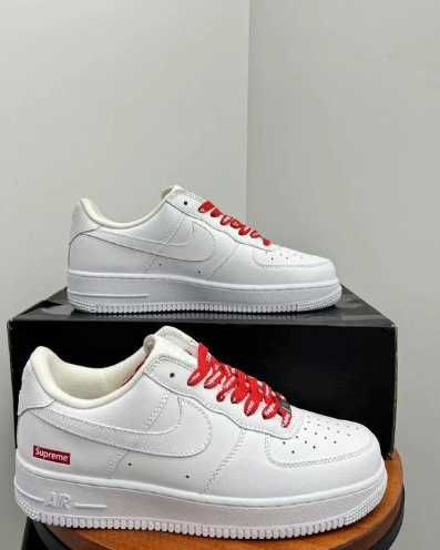 Buty-Trampk-Nike Air Force 1 Low Supreme White R.40.5