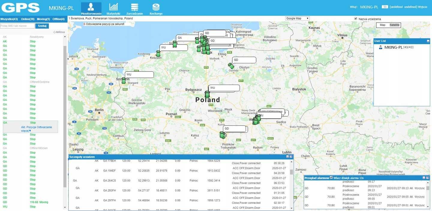 Lokalizator GPS ALARM PODSŁUCH FV23% 120 dni magnes www 10000mAh MK07A