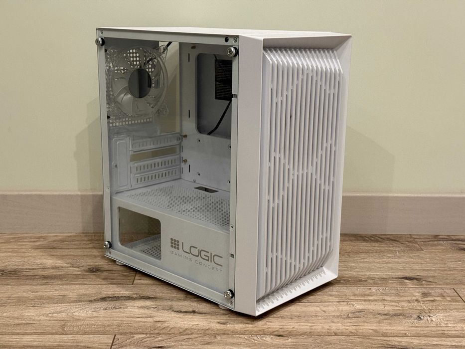 Minitower Корпус Logic Concept Atos Mesh+Glass ARGB fans 3x120mm White