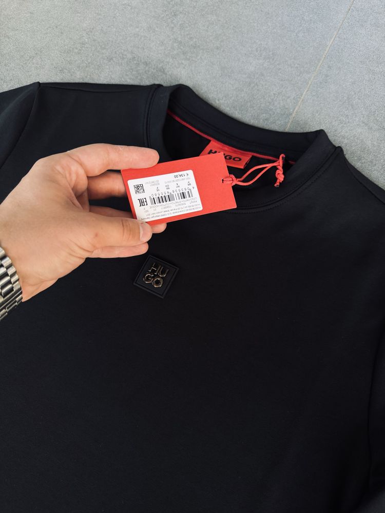 Чоловічий світшот Hugo Boss чорний Оригінал
