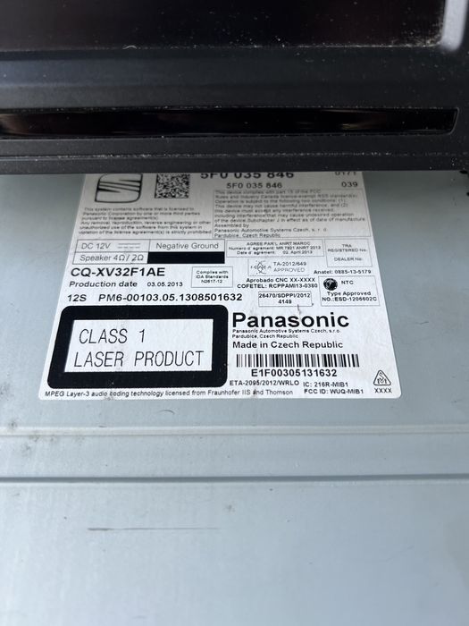 Radio wyświetlacz nawigacja kompelt Seat Leon III 3