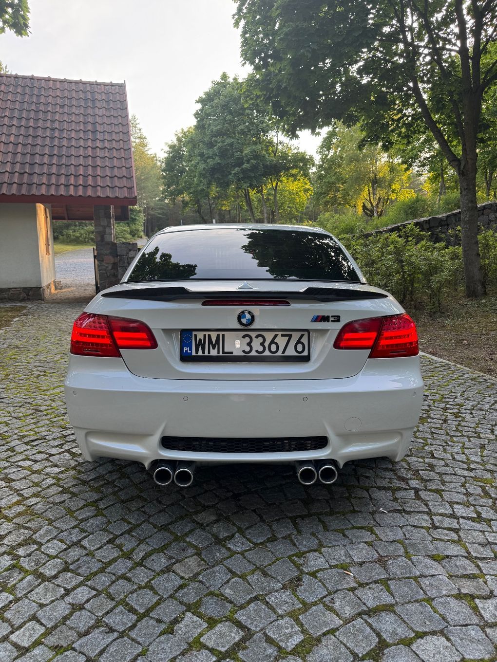 BMW M3 BMW M3 E93 Cabrio Eventuri biała v8 lift