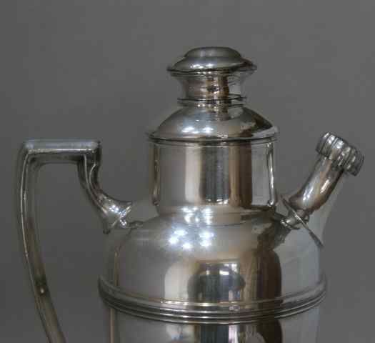 Антикварный коллекционный мельхиоровый миксер