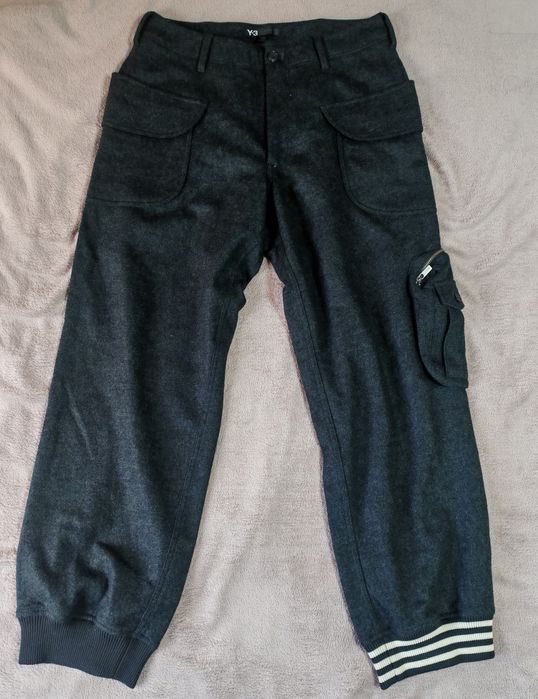 Оригінальні чоловічі вовняні карго штани Adidas Yohji Yamamoto Y-3