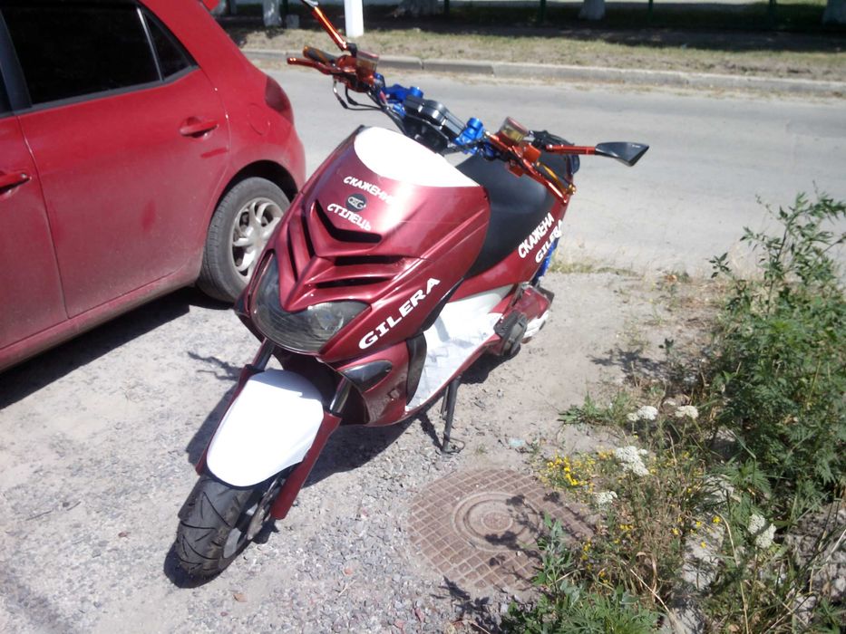 Мопед  на базе мотора пиаджио 500 сс 4т. Переоформление