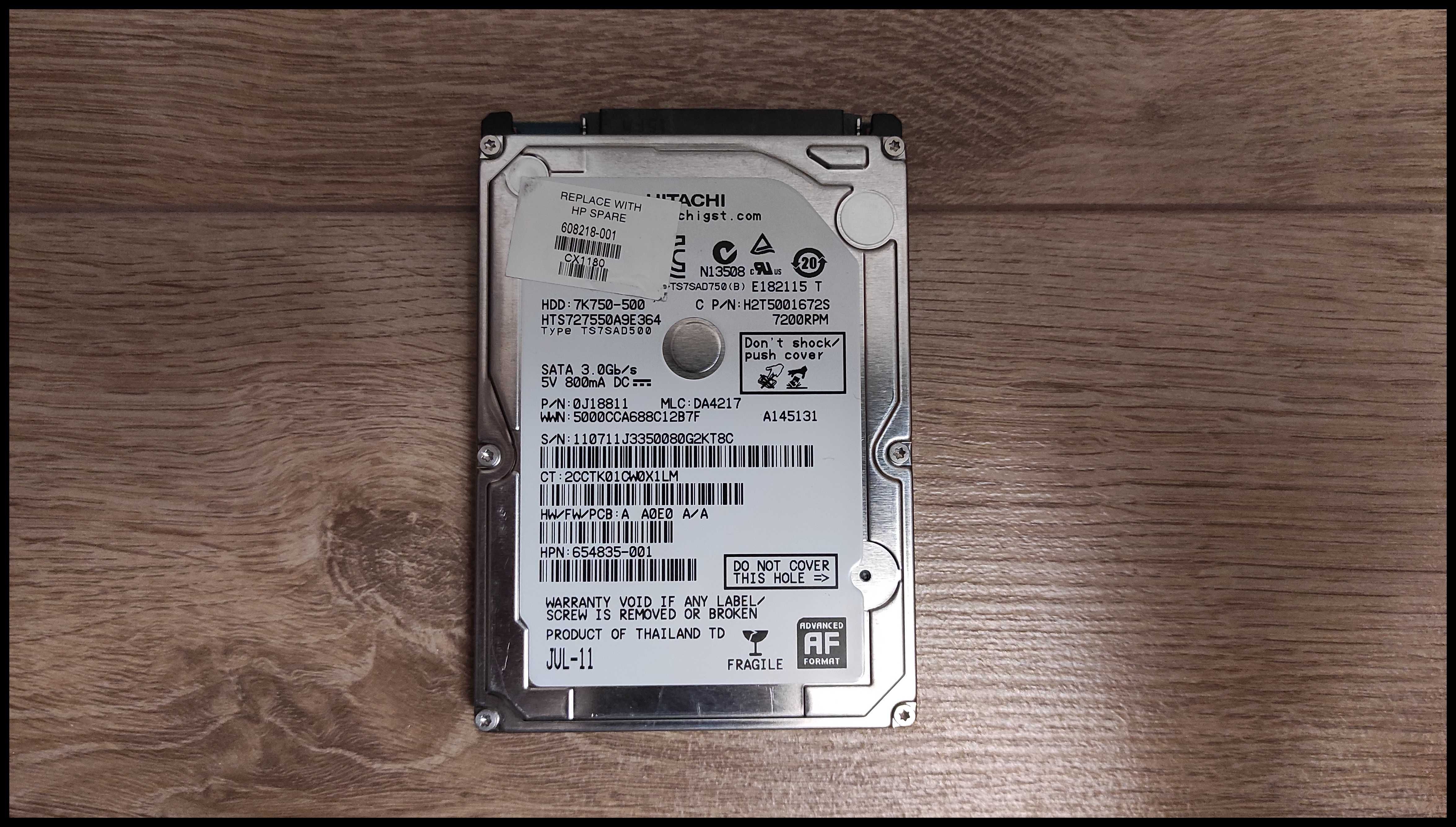 Продам жорсткі диски Toshiba, Seagate, Hitachi на 500 GB