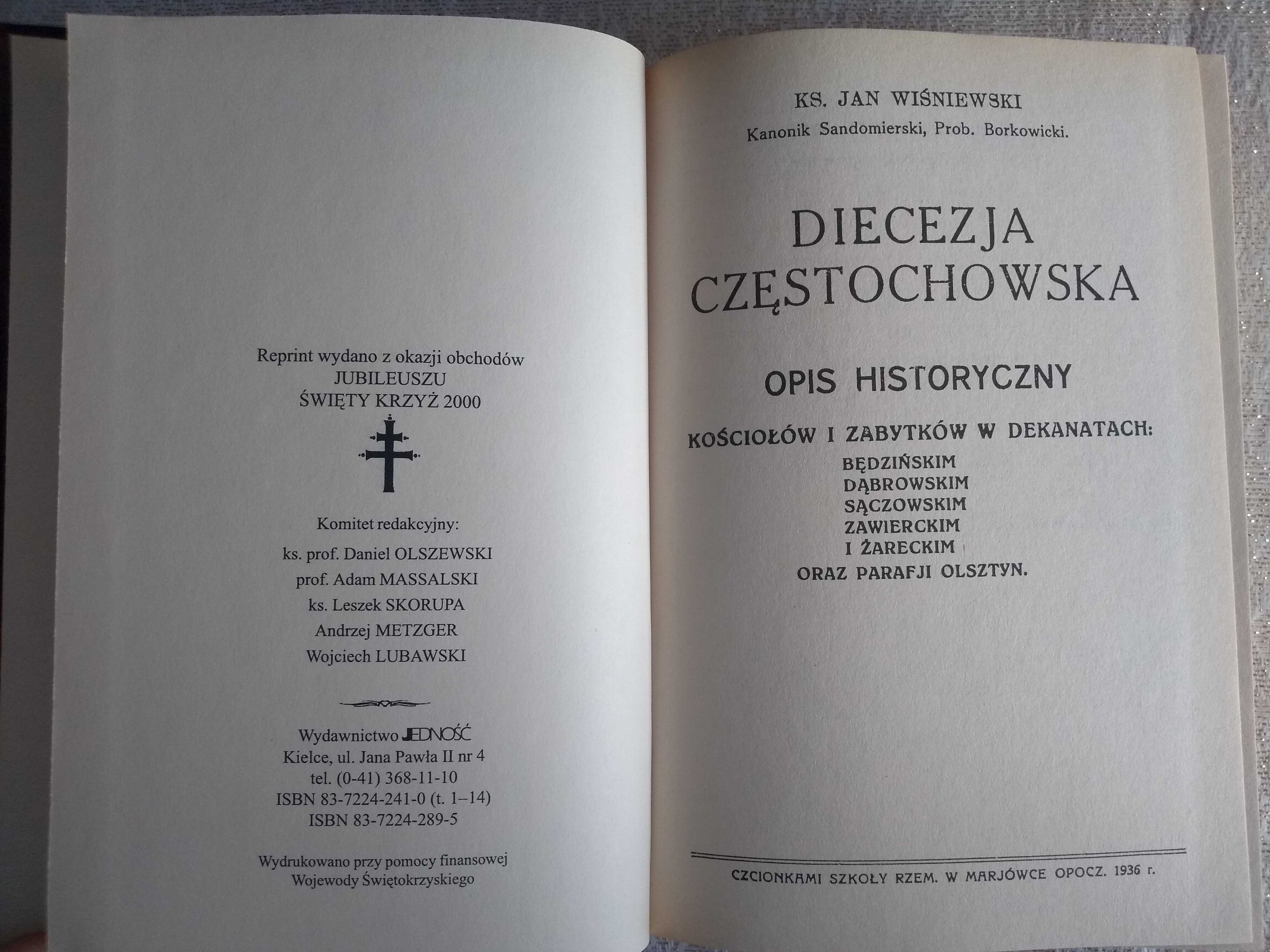 Ks. Jan Wiśniewski Monografie historyczne (reprint z 2000 r)