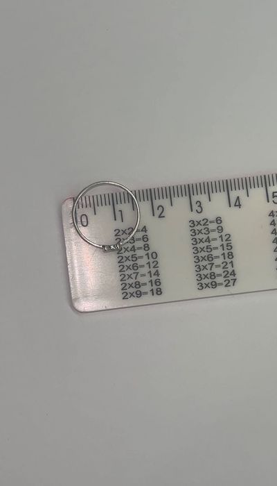 Кільце , біле золото з діамантом