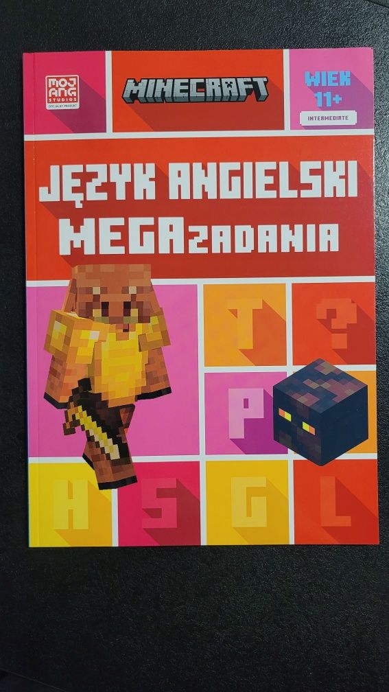 Książka Minecraft Język angielski mega zadania 11+, nowa