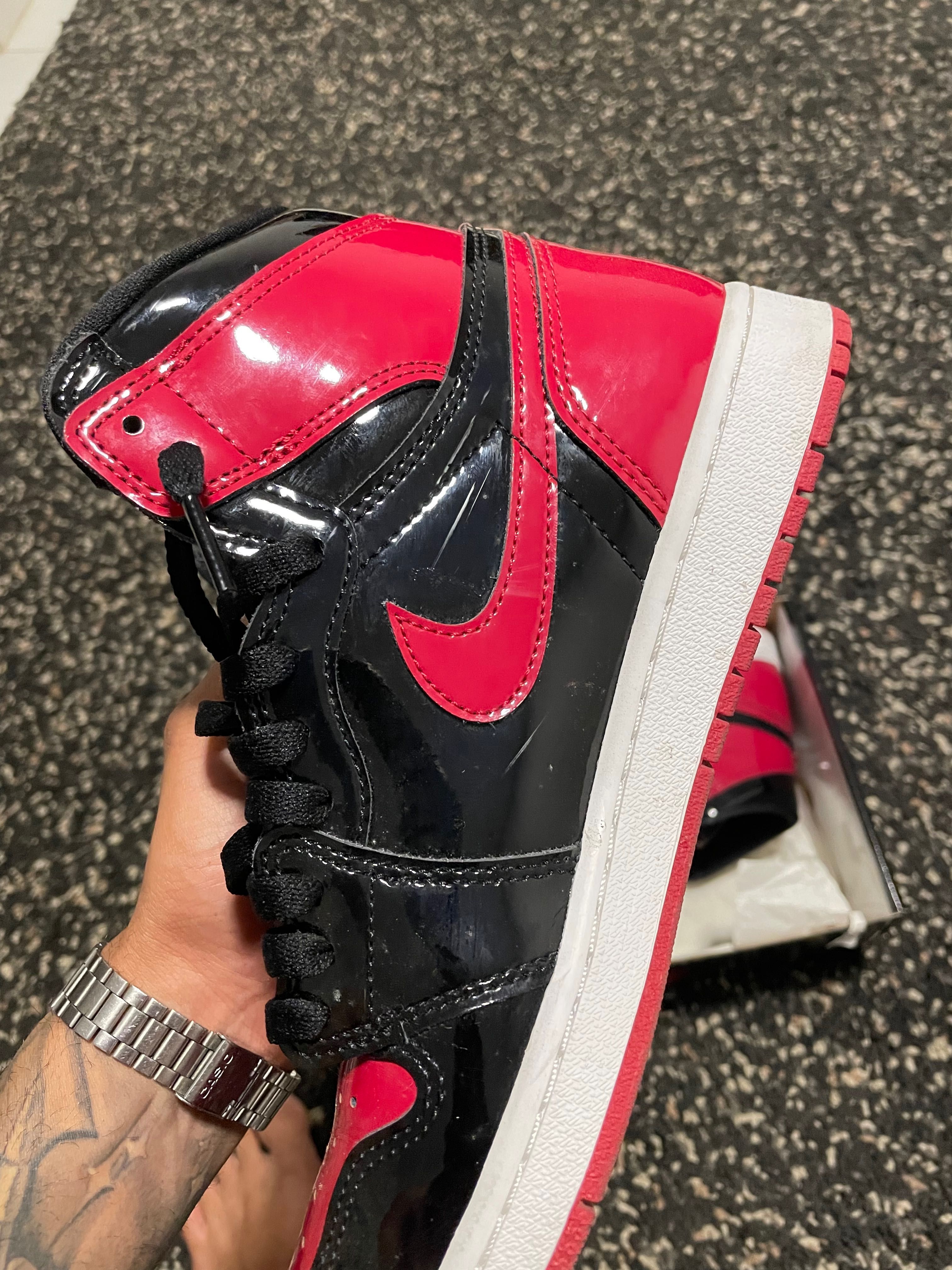 Air Jordan 1 Bred Patent