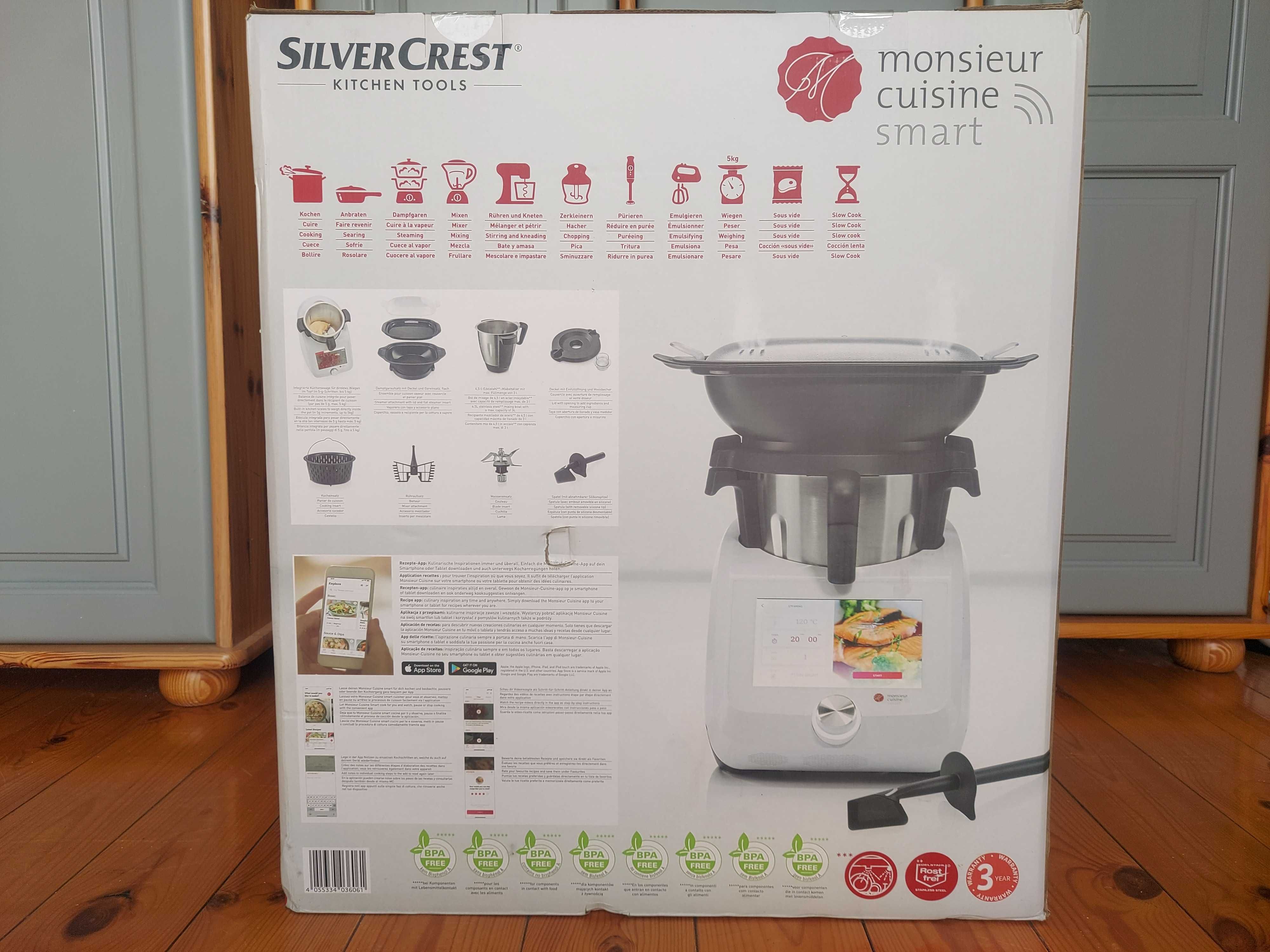 Termorobot MC Smart z Wi-Fi, 1200 W Silver Crest Lidlomix