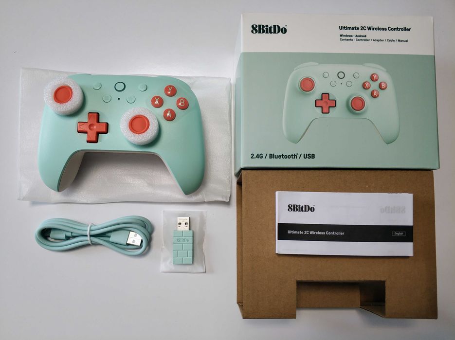 8BitDo Ultimate 2C (2.4GHz) + Аксессуары для геймпада