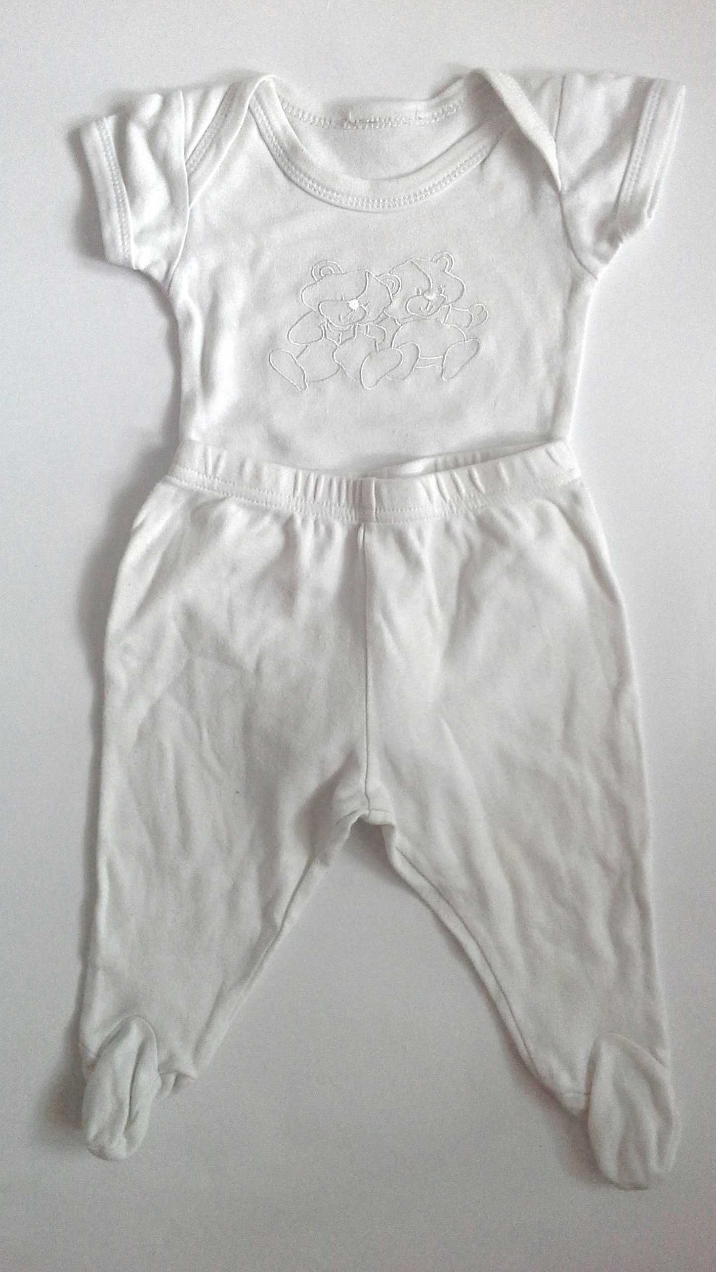 Cherokee/ Early Days/ Biały Zestaw 0-3mcy 2x body półśpiochy unisex