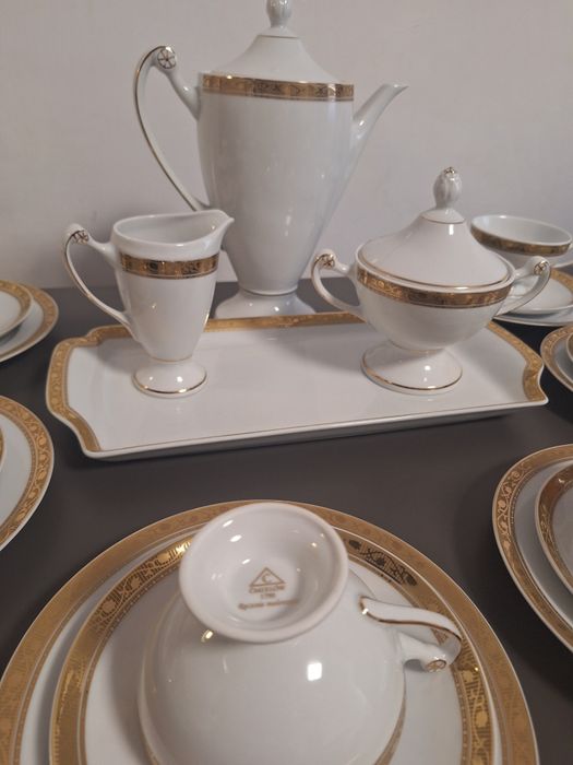 Ćmielów Serwis do kawy na 12 osób porcelana