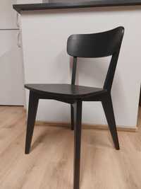 Krzesła drewniane czarne IKEA