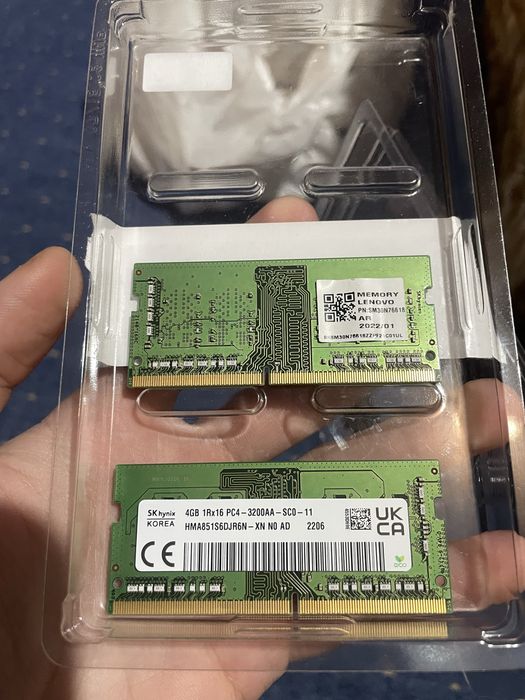 Модуль памʼяті SK hynix 4gb/x2