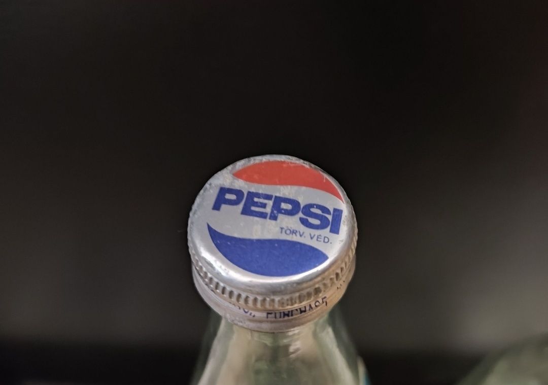 Butelka i nakrętka Pepsi Cola - PRL Pewex Rekwizyt Vintage