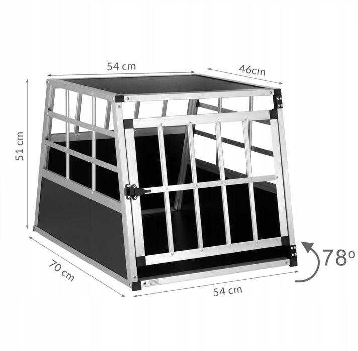 KLATKA TRANSPORTER kojec dla psa 70x54x51cm