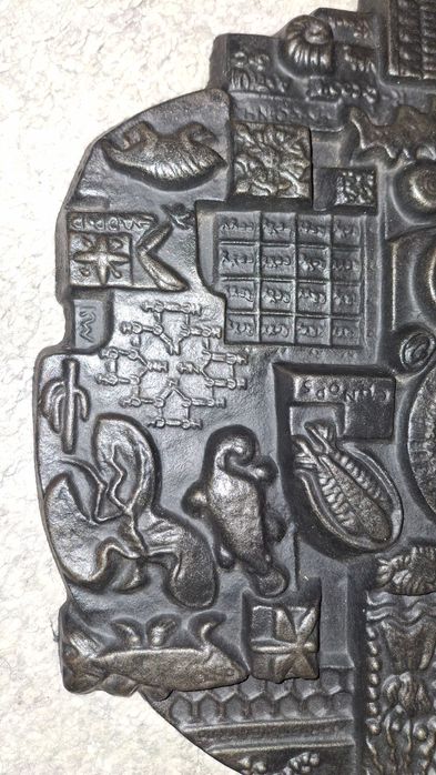 Relief żeliwny płaskorzeźba Karla Fraknego