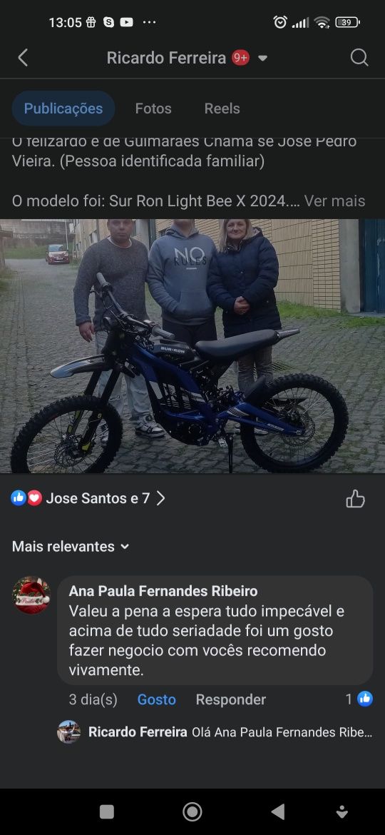 Sur Ron Light Bee X Novo, modelo de 2025