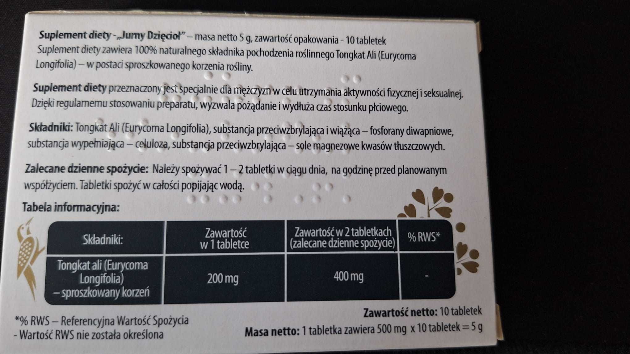 Jurny Dzięcioł 10 tabletek