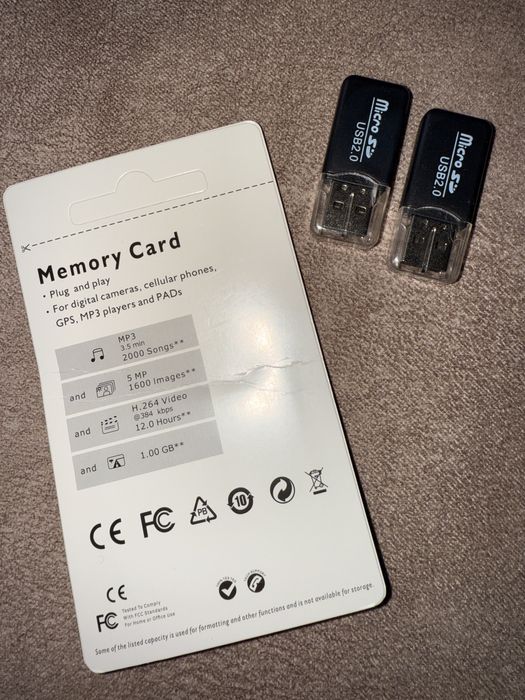 Новая Micro Sd 128gb+USB адаптер,картридер,флешка,карта памяти,переход