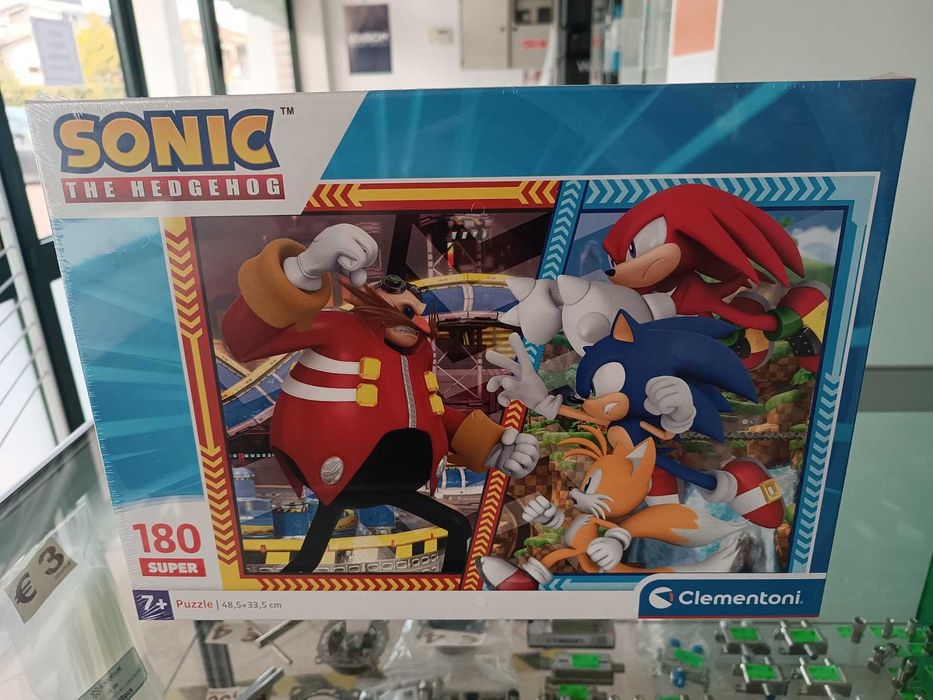 Puzzle Clementoni Sonic Superpuzzle Supercolor 48,5x33,5cm 180 peças