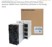 Antminer e9 pro avariada