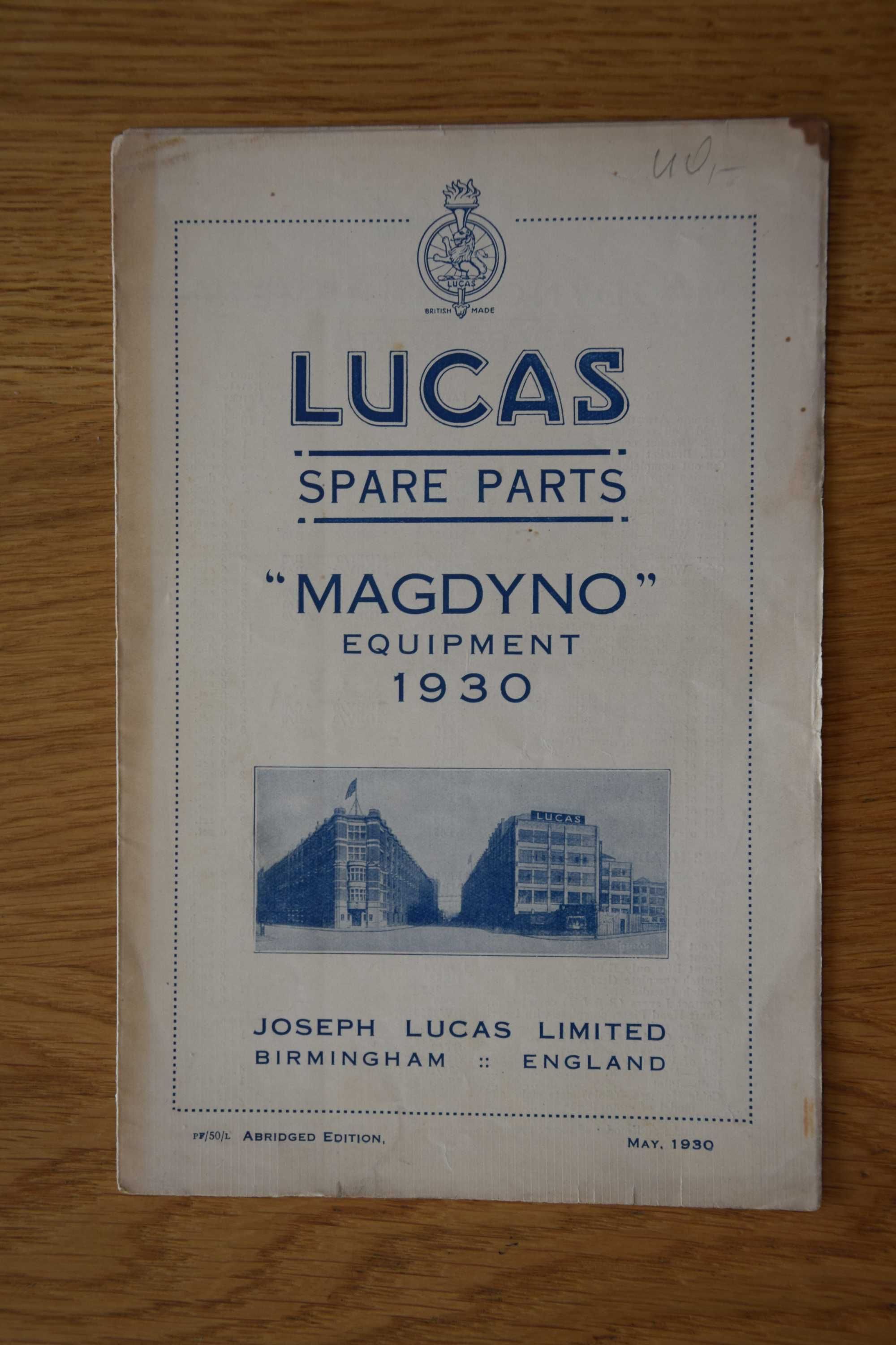 Lucas Magdyno 1930 Sokół BSA Zundapp nsu dkw shl bmw