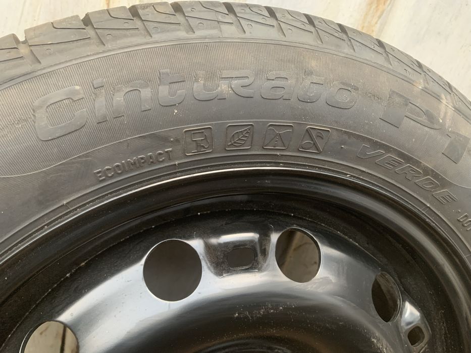 185/60/r15 pirelli  диск 5*100 было на запаске ставилось 1 раз