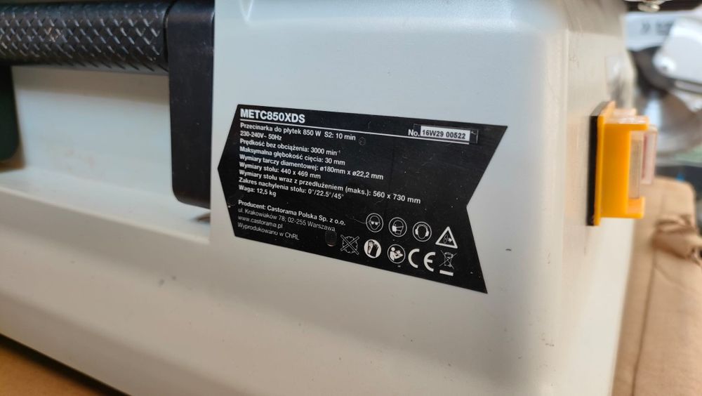 Przecinarka do glazury MacAllister 850W