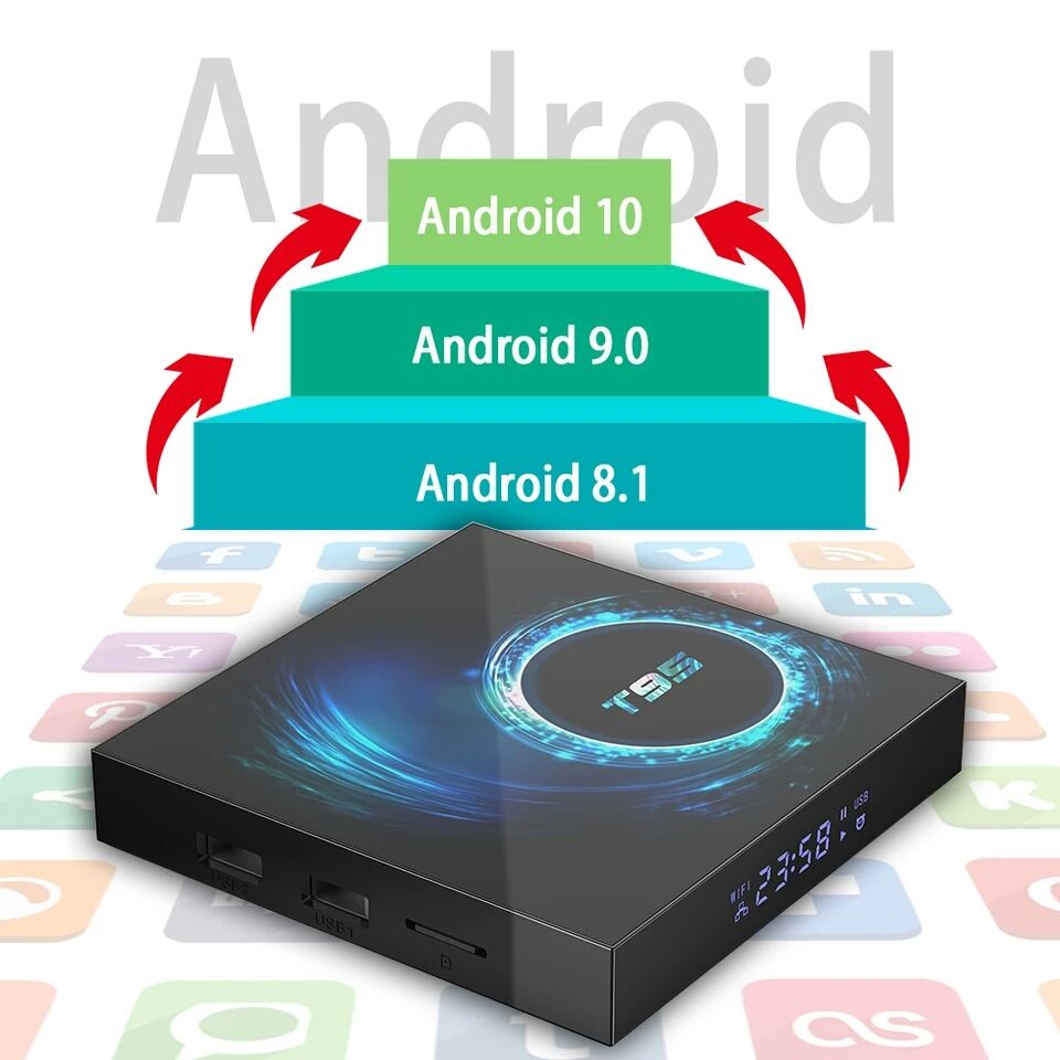 Box Android 10 Sunvell T95 6K 4Gb+32Gb