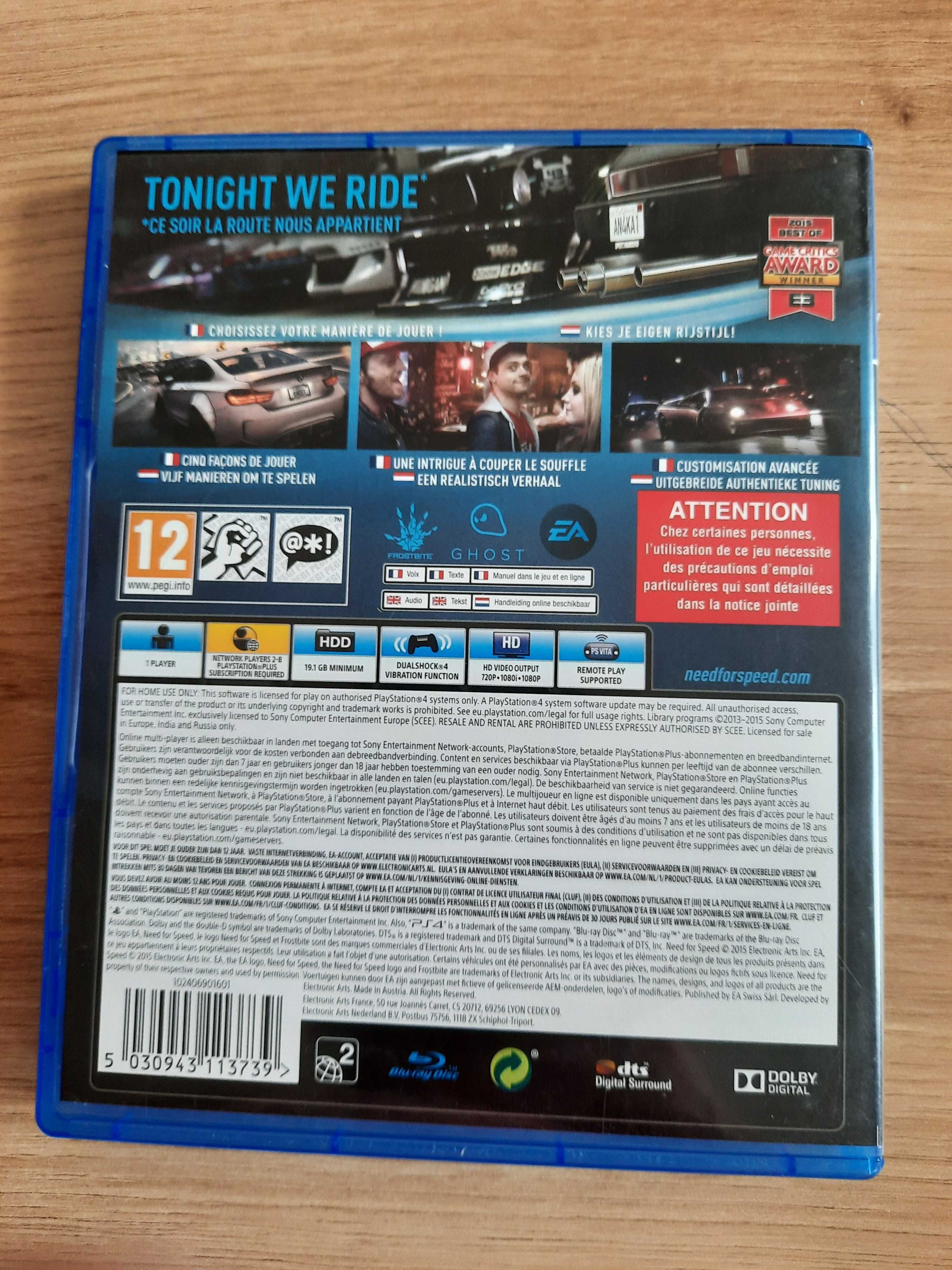 Need for Speed NFS PS4 (stan 6/6)