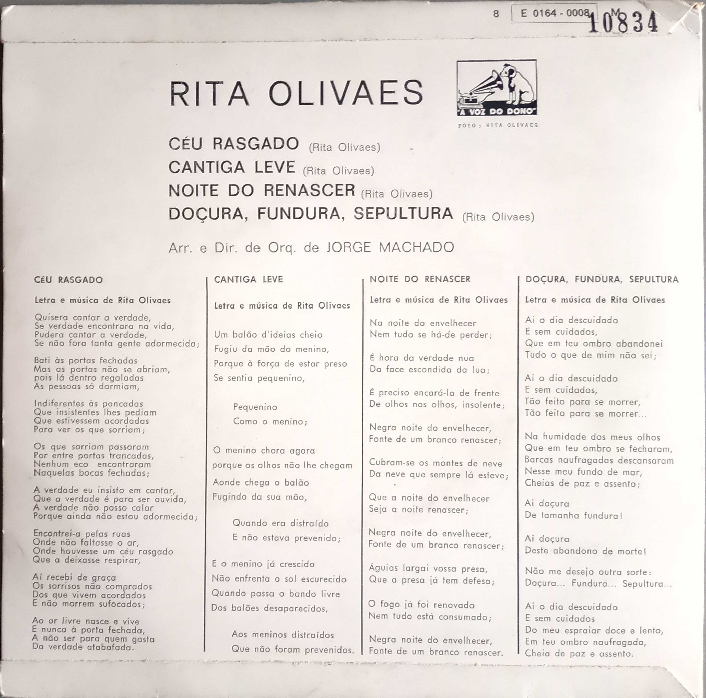 Rita Olivaes	- - - - -	Noite de Renascer	- - - - -	EP