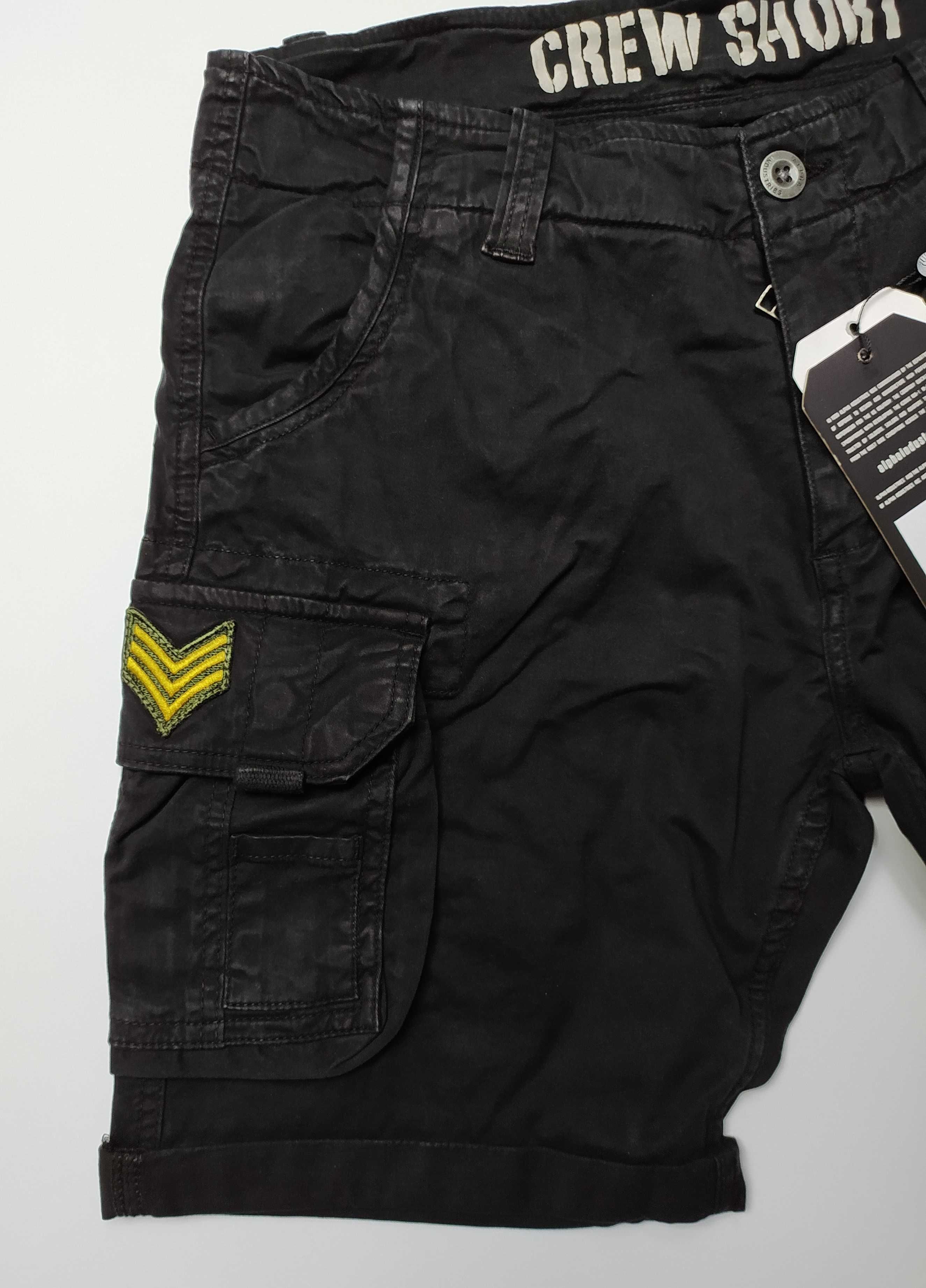 ALPHA INDUSTRIES krótkie szorty CREW PATCH czarne 359 zł