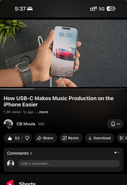 iPhone 15 Pro Max 256GB - pasek jasnych pikseli