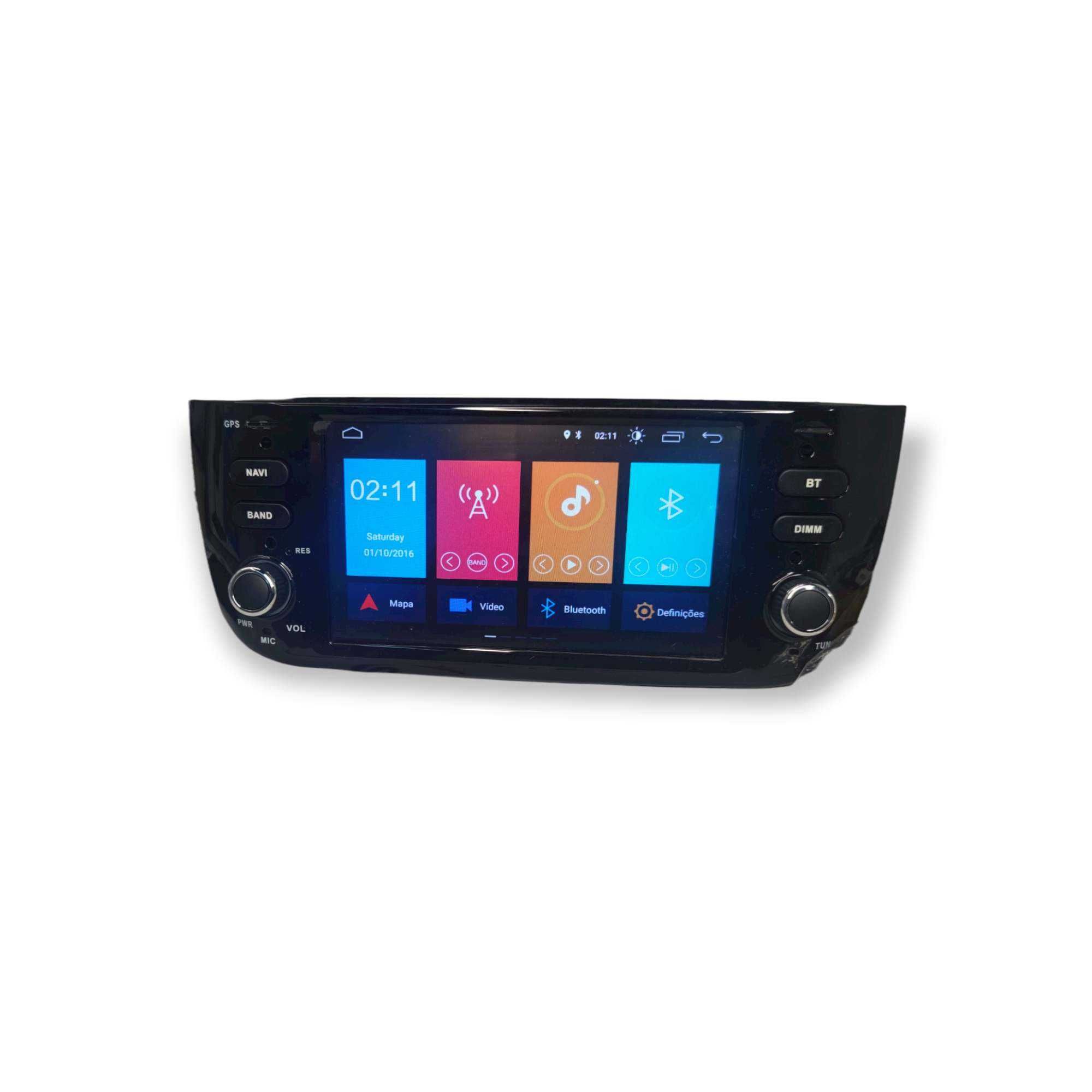 Radio 2 DIN Android 11 Fiat Punto EVO Grande Punto – GPS WIFI CarPlay