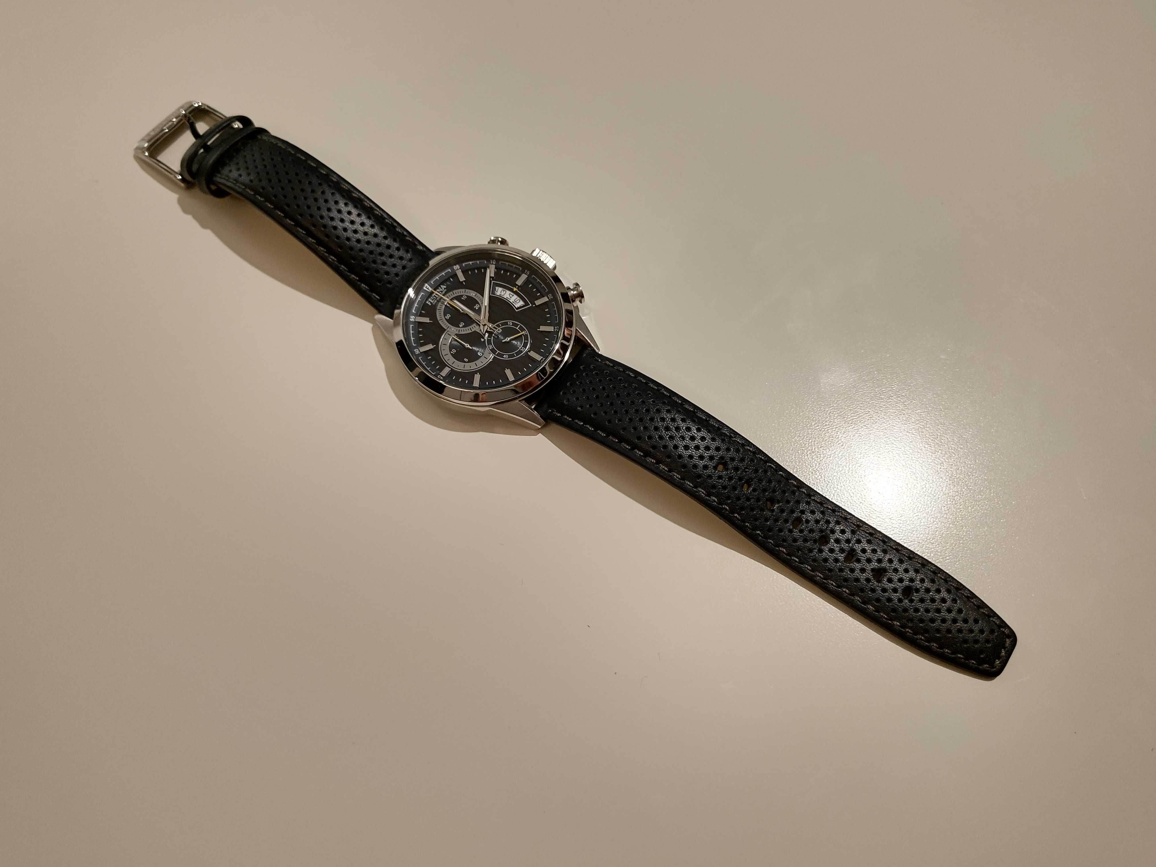Zegarek Festina f20271 granatowo-srebrny