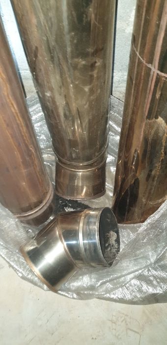 3 Tubo inoxidável e  2 curvas