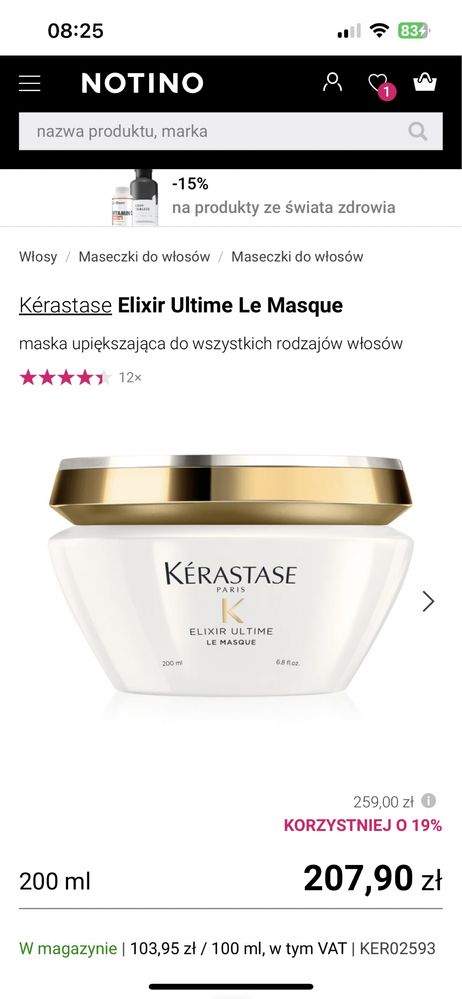 Kérastase Elixir Ultime Le Masque maska do włosów