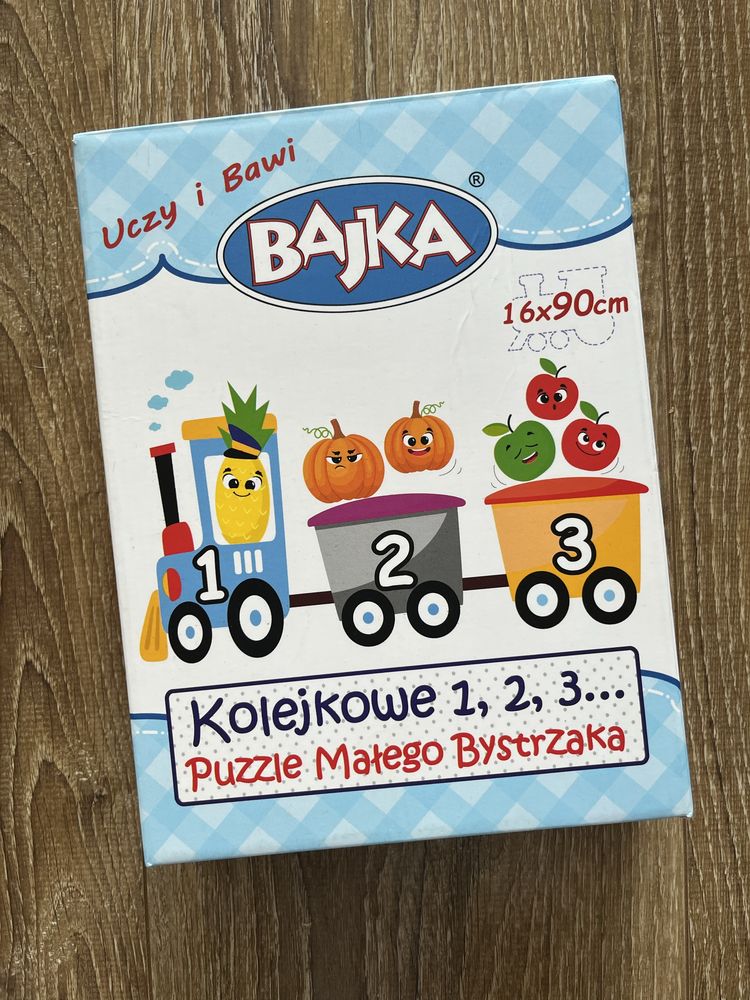 Puzzle Małego Bystrzaka, Bajka, pociąg z liczbami