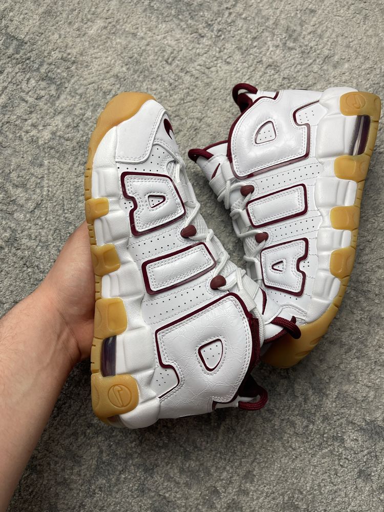 Nike Air More Uptempo 38.5 Burgund White *NOWE*