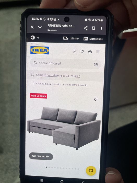 Sofa cama ikea novo sem uso e ainda embalado