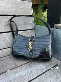 Жіноча сумочка Yves Saint Laurent Hobo croco black нова з документами