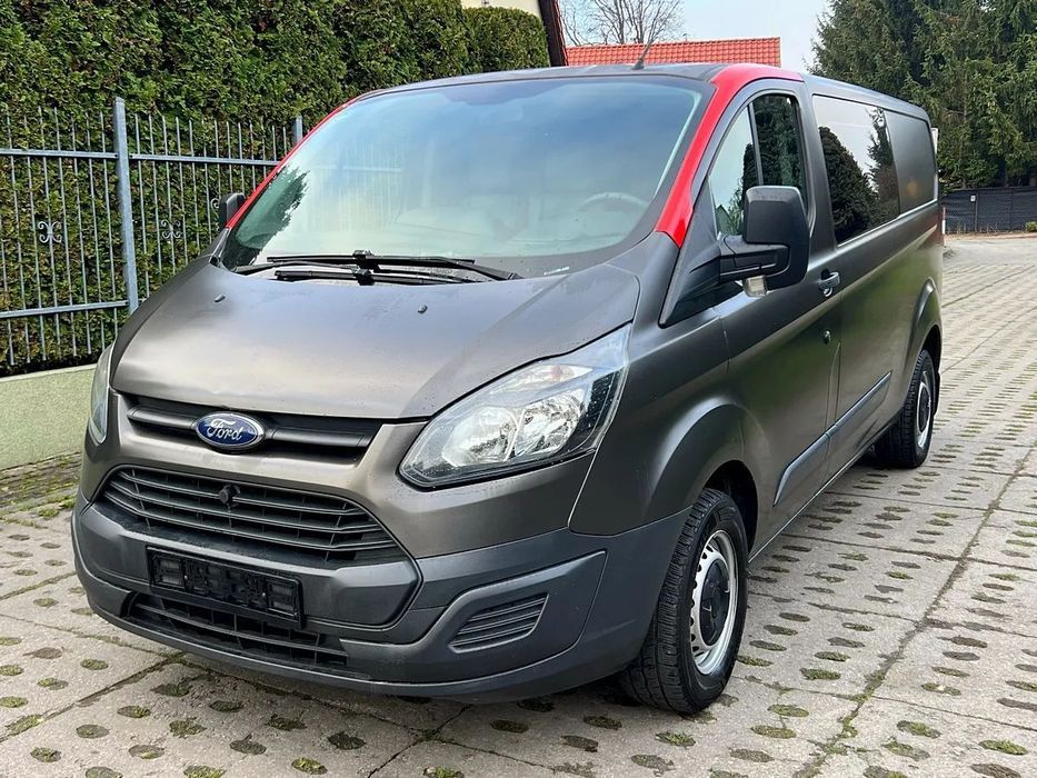 Ford Transit Custom 2.2_Tdci_100KM_Klima_6_Os_Brygadówka_Serwis_GotowyDoJazdy!