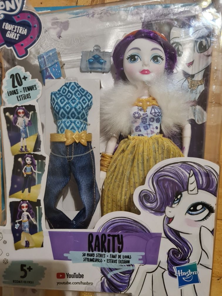 Nowa Lalka Equestria Girls Deluxe Rarity My Little Pony akcesoria