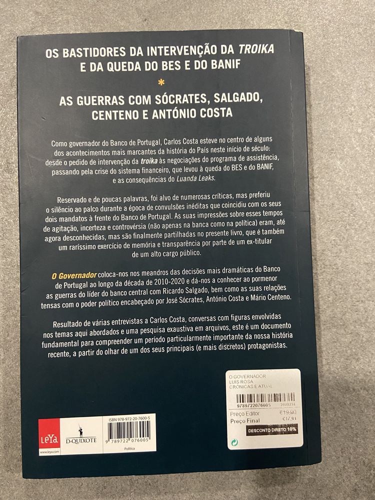 Livro O Governador - Como novo