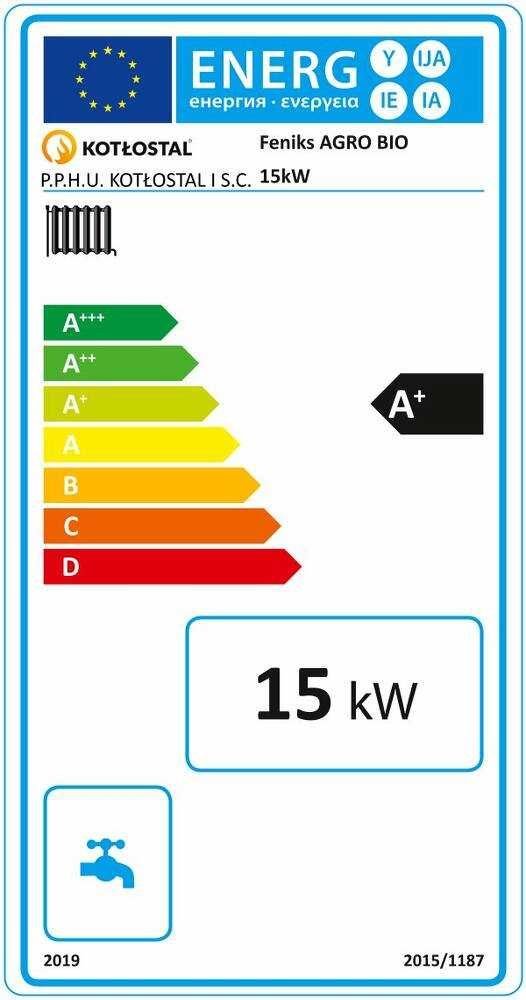 Kocioł na pellet FENIKS AGRO BIO o mocy 15 kW - EcoDesign 5 Klasa